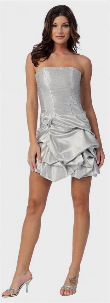 strapless silver dama dresses 2018/2019