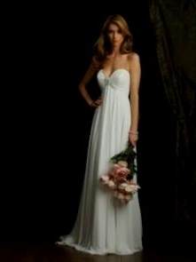 sweetheart strapless wedding dress chiffon 2018-2019