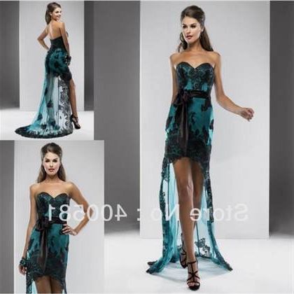 teal and black prom dresses 2018/2019