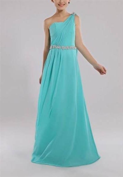 tiffany blue one shoulder bridesmaid dresses 2018/2019