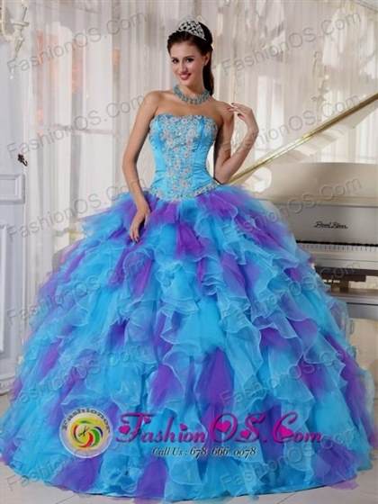 turquoise and purple quinceanera dresses 2018-2019