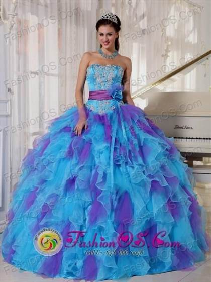 turquoise and purple quinceanera dresses 2018-2019