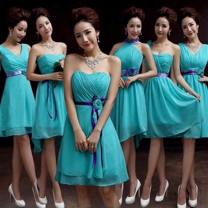 turquoise dresses for bridesmaids 2018-2019