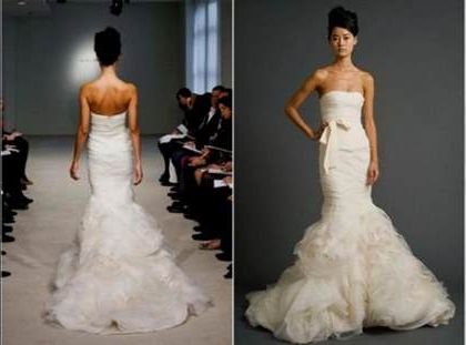 vera wang mermaid wedding dresses 2018-2019