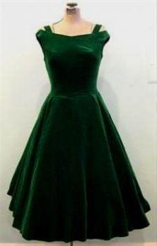 vintage green cocktail dress 2018/2019