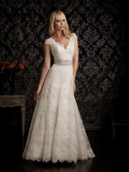 vintage lace wedding gowns with sleeves 2018-2019