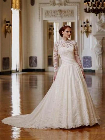 vintage wedding dresses with sleeves 2018-2019
