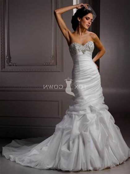 wedding dresses sweetheart neckline fit and flare with bling 2018-2019