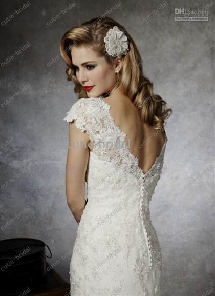 wedding dresses with lace cap sleeves 2018/2019
