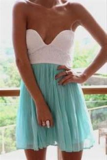 white and mint dress 2018/2019