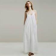 white cotton maxi dress 2018-2019