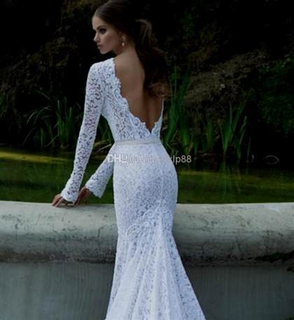 white lace formal dresses 2018/2019