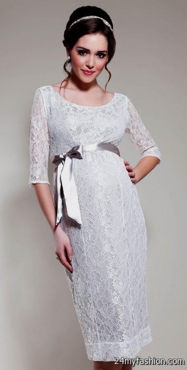 white lace maternity dress 2018-2019
