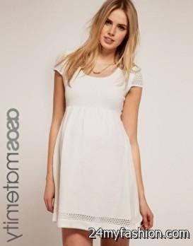 white lace maternity dress 2018-2019