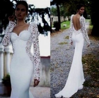 white prom dresses with sleeves 2018-2019
