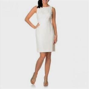 white sleeveless sheath dress 2018/2019