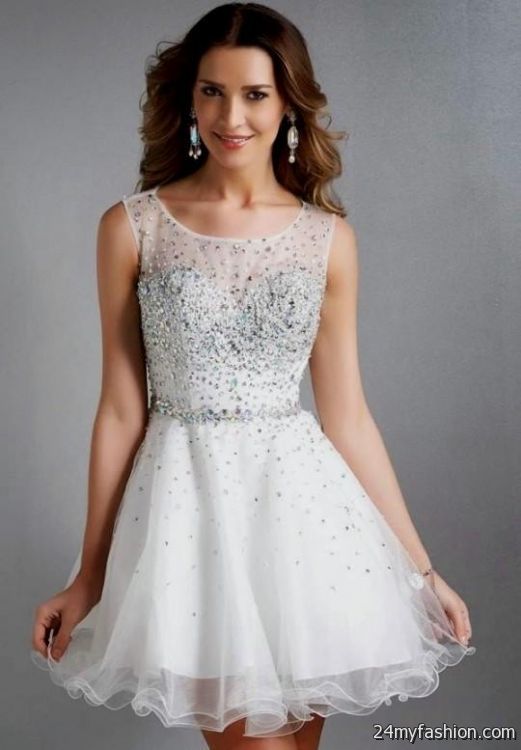 white sparkly dress 2018-2019
