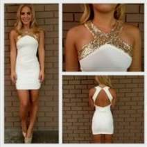 white sparkly party dress 2018/2019