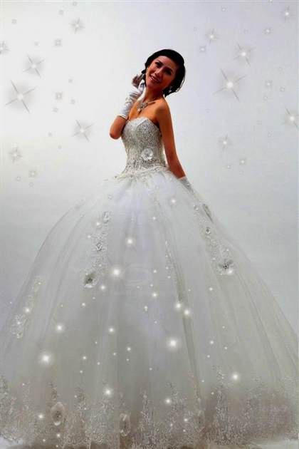 white sparkly wedding dress 2018/2019