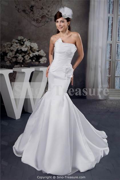 white strapless mermaid wedding dresses 2018-2019