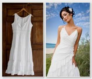 white sundress wedding 2018-2019