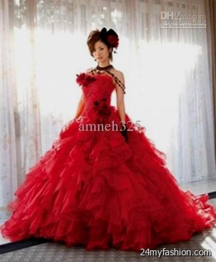 beautiful red wedding dresses review