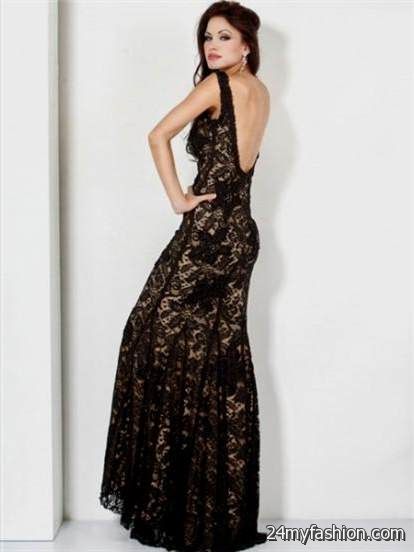 black lace evening gown review