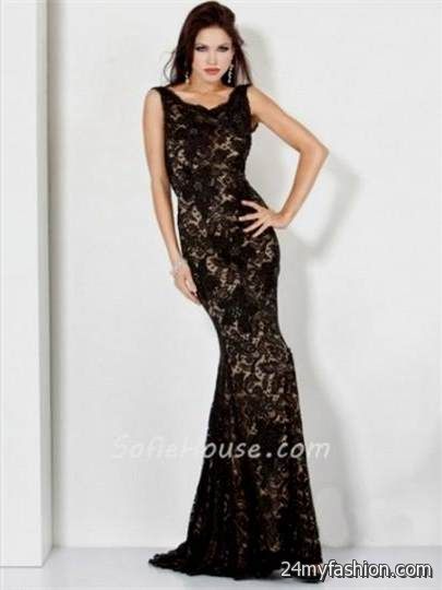 black lace evening gown review