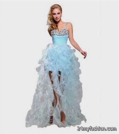blue high low dresses for teenagers with straps review