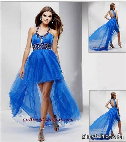 blue high low dresses for teenagers with straps review