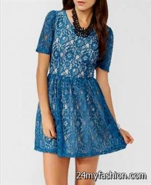 blue lace dress forever 21 review