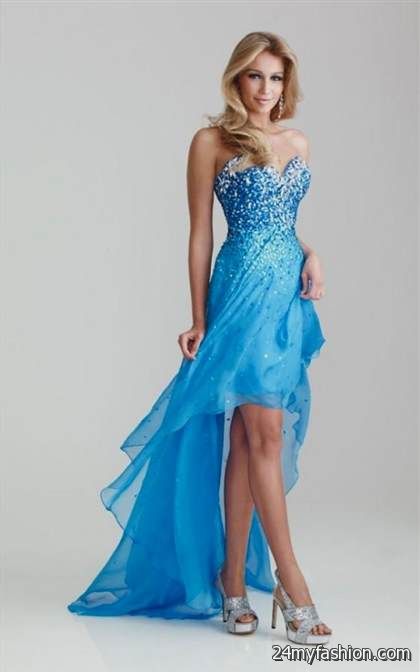 blue sparkly prom dress with sleeves review