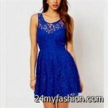 casual blue lace dress review