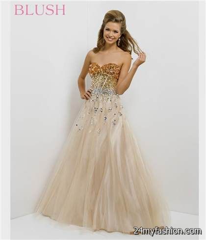 gold prom dress review