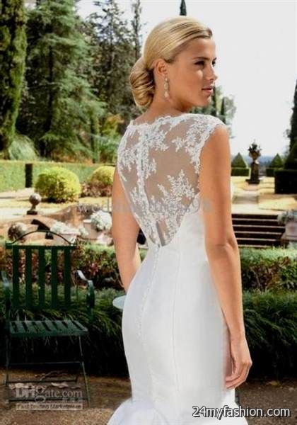 illusion back wedding dress for sale review