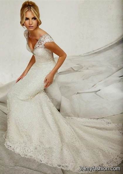lace fitted wedding dress with cap sleeves review