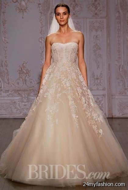 peach lace wedding dress review