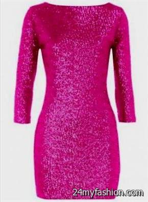 pink sequin party dress review