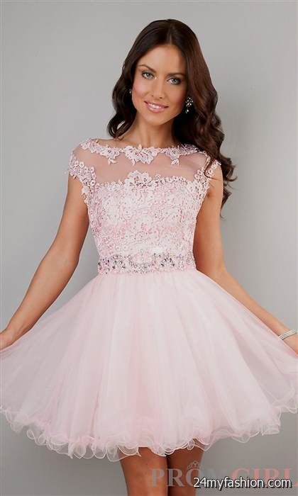 pink short lace dresses review