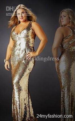 plus size gold sequin dress review
