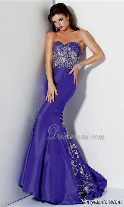 purple and white prom dresses mermaid review