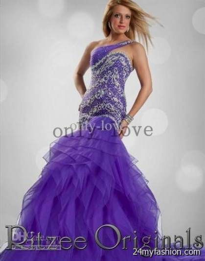 purple and white prom dresses mermaid review