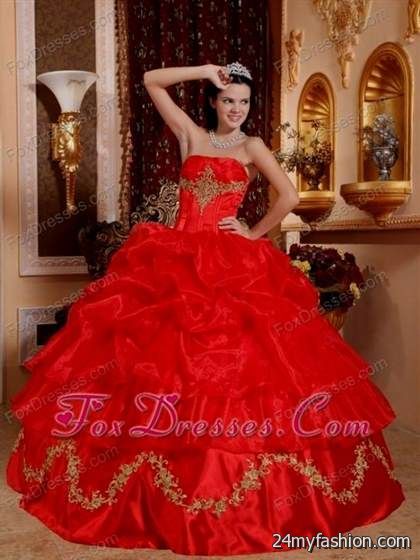 red quinceanera dress review