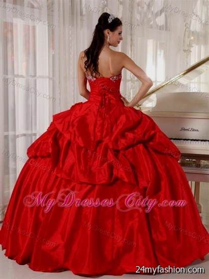 red quinceanera dress review