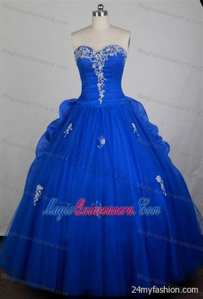 royal blue and white sweet 16 dresses review