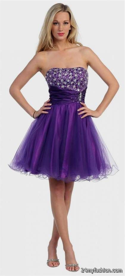 short royal purple prom dresses review