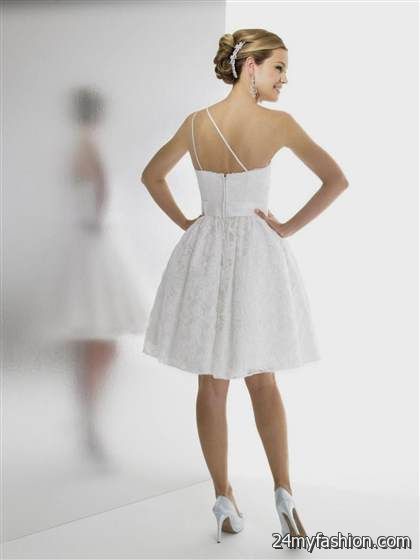 short wedding dress one shoulder review