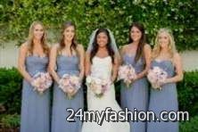 slate blue bridesmaid dress review