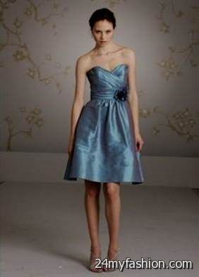 slate blue bridesmaid dress review