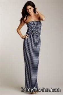 strapless casual maxi dress